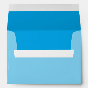 Sky Blue Color Accent Customize it Easily Envelope