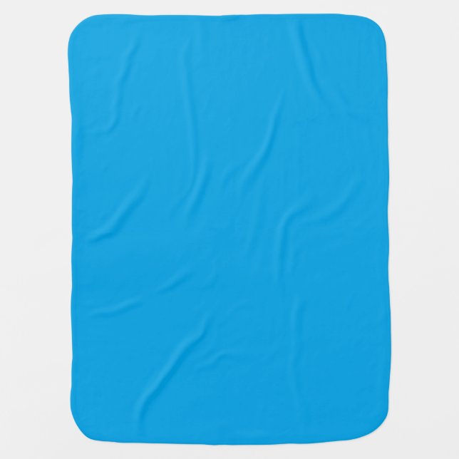 Sky Blue Color Accent Customize it Easily Receiving Blanket (Front)