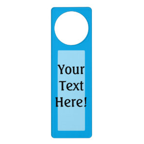 Sky Blue Color Background Decor Door Hanger
