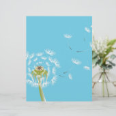 Sky Blue dandelion floral nature (Standing Front)