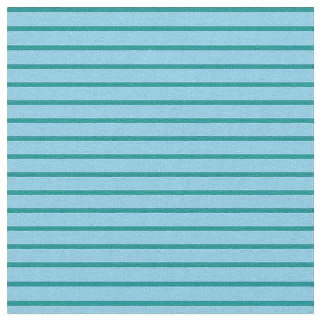 Sky Blue & Dark Cyan Colored Pattern Fabric (Close Up)