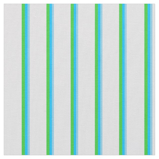 Sky Blue, Deep Sky Blue, Lime Green & Lavender Fabric (Close Up)