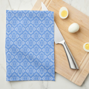 Sky blue diamond pattern kitchen towel