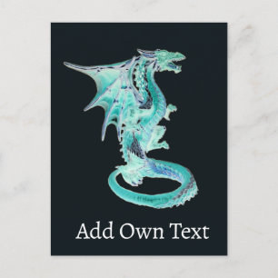 Sky Blue Dragon Postcard