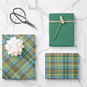 Sky Blue, Dusty Aqua, Seafoam, Sage, Olive... Wrapping Paper Sheets