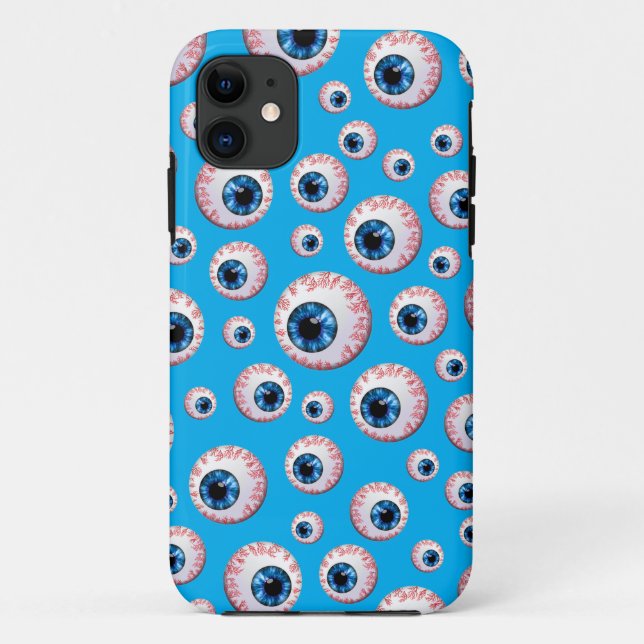 Sky blue eyeball pattern Case-Mate iPhone case (Back)