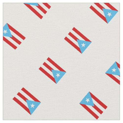 Sky Blue Flag of Puerto Rico Fabric