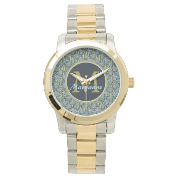 Sky Blue Forget Me Nots Watch by anuradesignstudio at Zazzle