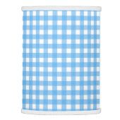 Sky blue gingham lamp shade (Right)
