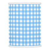 Sky blue gingham lamp shade (Back)