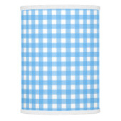 Sky blue gingham lamp shade (Front)