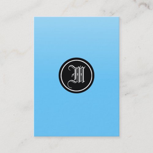 Sky Blue Gothic Business Card