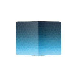 sky blue gradient | pixel square blocks | passport holder
