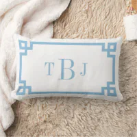 Greek key lumbar outlet pillow