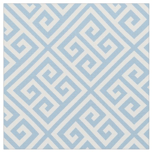 Sky Blue Greek Key Pattern Fabric