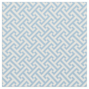 Sky Blue Greek Key Pattern Fabric