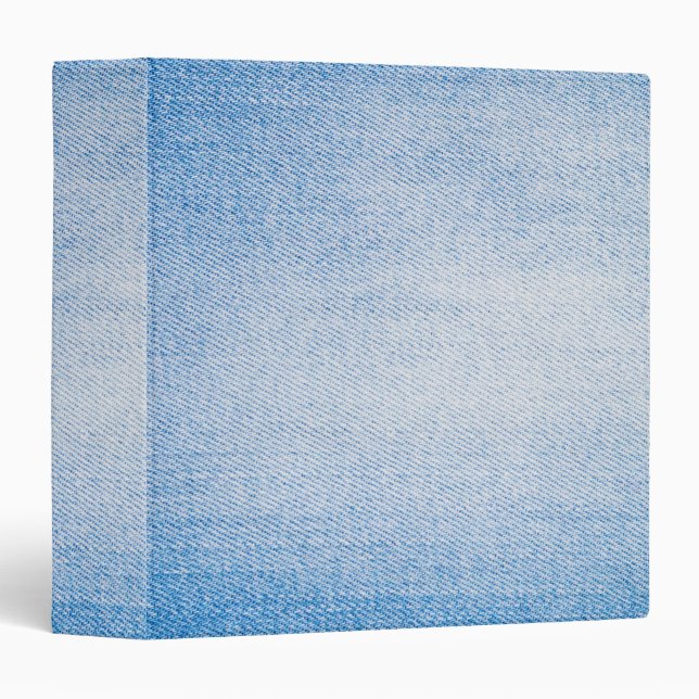 Sky blue Jeans  3 Ring Binder (Front/Spine)