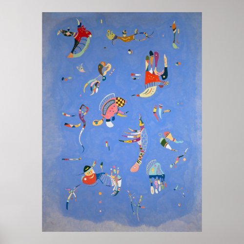 Sky blue Kandinsky 1940  Poster