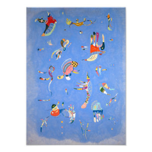 Sky Blue Kandinsky Photo Print