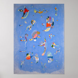 Sky Blue Kandinsky Poster