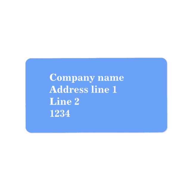 Sky blue label (Front)