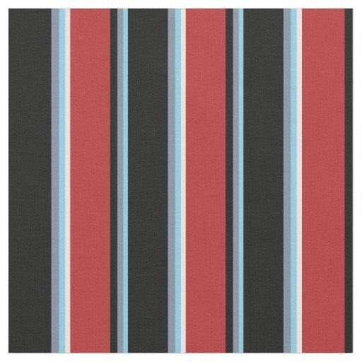 Sky Blue, Light Slate Gray, Black, Red, Mint Cream Fabric