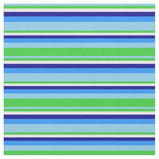 Sky Blue, Lime Green, Mint Cream, Dark Blue & Blue Fabric