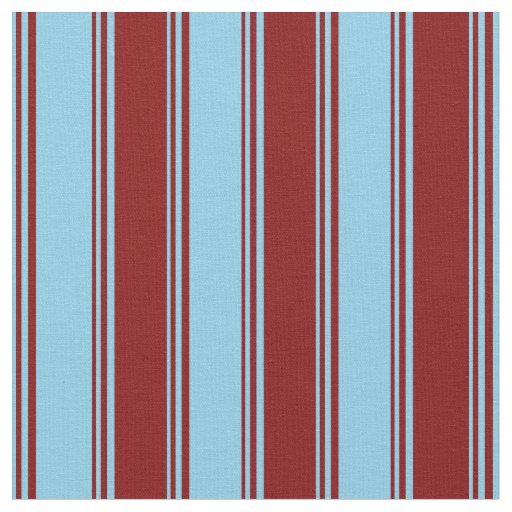 Sky Blue & Maroon Pattern Fabric