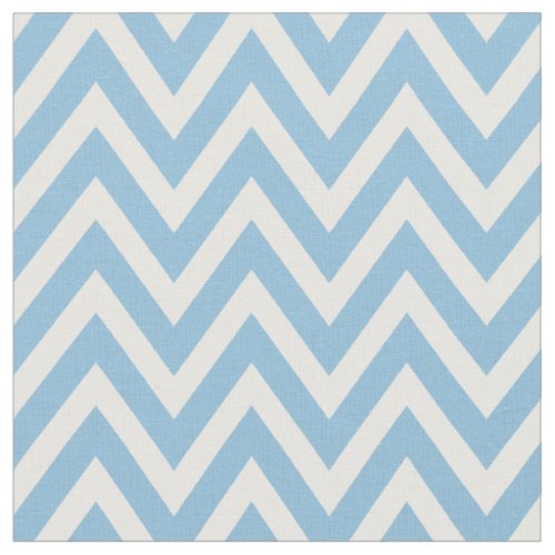 Sky Blue Modern Chevron Stripes Fabric