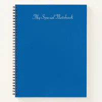 Baby Blue Square Notebook, Zazzle