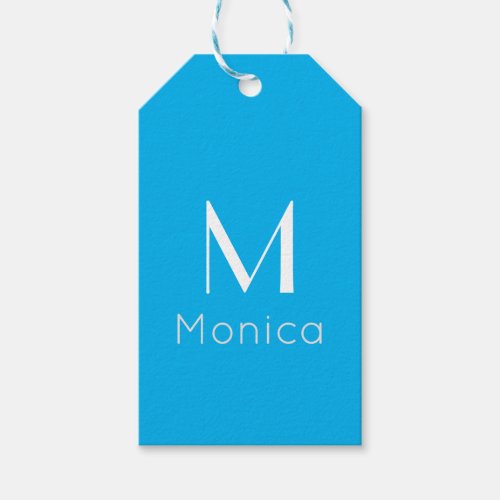 Sky blue _ personalized  gift tags