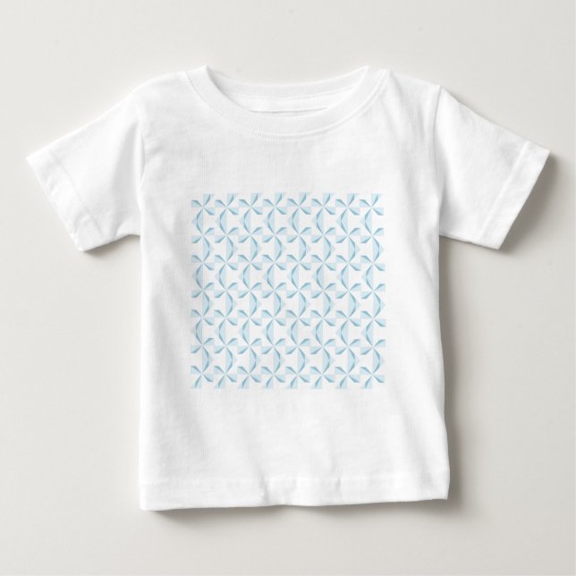 Sky Blue Pinwheels Baby T-Shirt (Front)