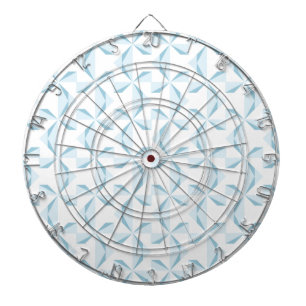 Sky Blue Pinwheels Dart Board