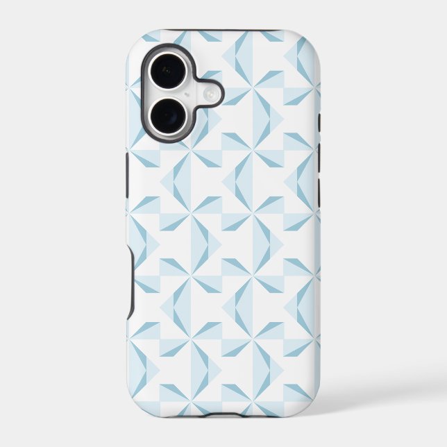Sky Blue Pinwheels Iphone Case (Back)