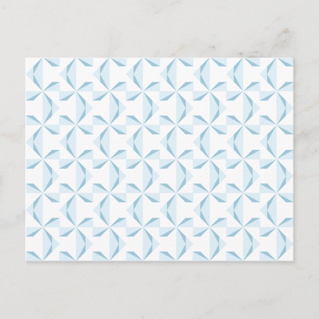 Sky Blue Pinwheels Postcard (Front)