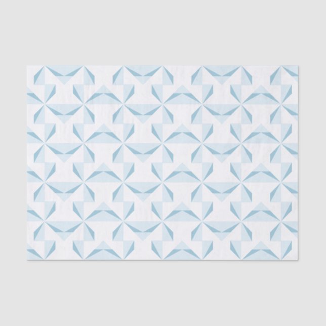 Sky Blue Pinwheels Tissue Paper (Front)