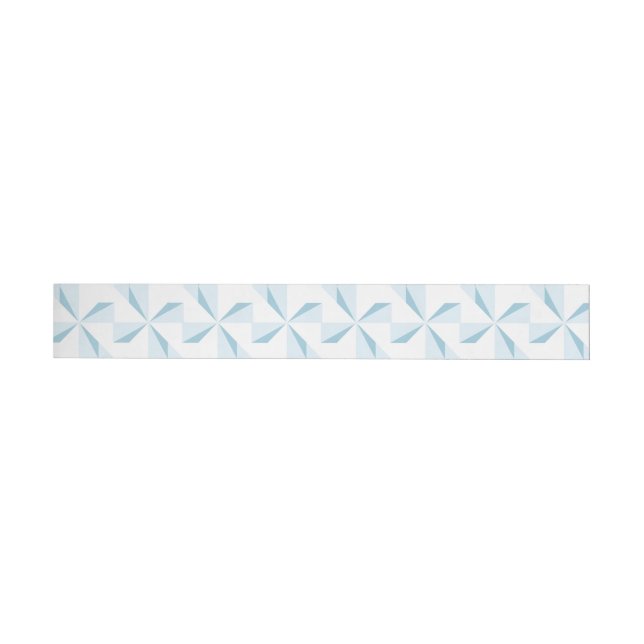 Sky Blue Pinwheels Wrap Around Address Label (Individual)