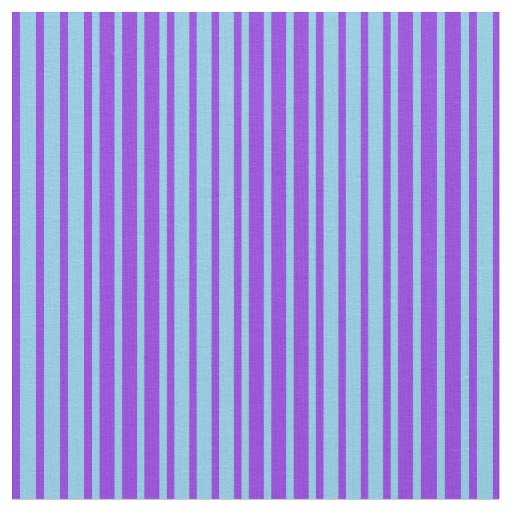Sky Blue & Purple Lines Pattern Fabric