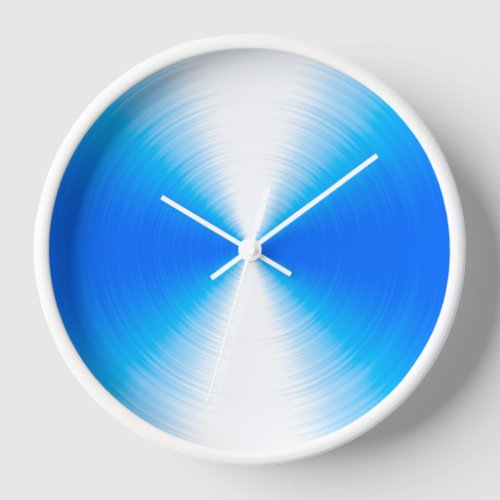 Sky Blue Radiant Contemporary Clock