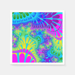 Sky Blue Rainbow Melt Napkins