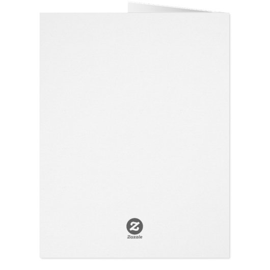 Sky Blue Santa Big Greeting Card (Back)