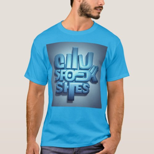 Sky Blue Serenity Printed T_Shirt T_Shirt