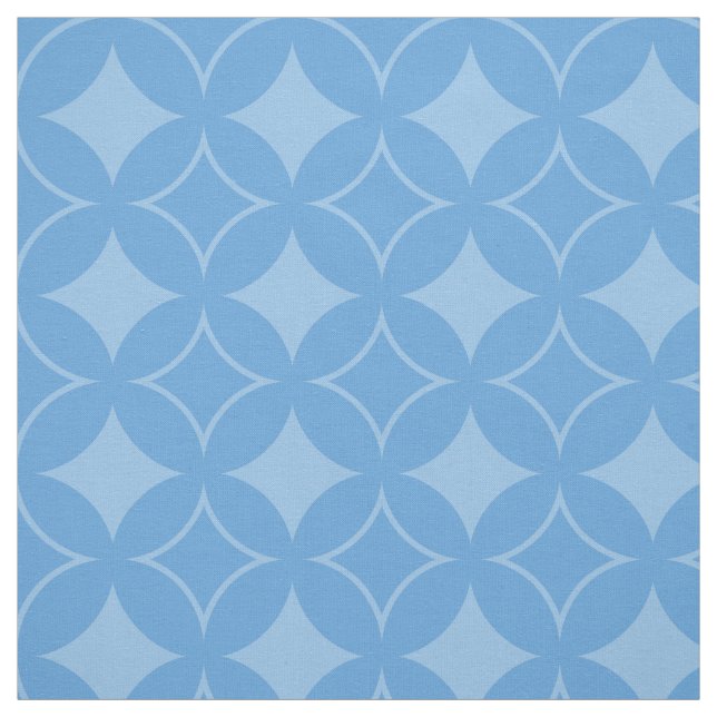 Sky blue shippo pattern fabric (Swatch)