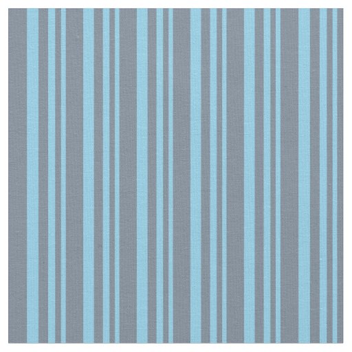 Sky Blue & Slate Gray Pattern Fabric