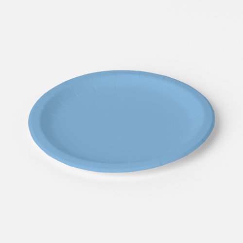 Sky Blue solid color Aero  Paper Plates
