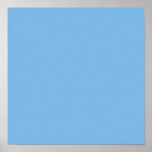 Sky Blue solid color Aero  Poster
