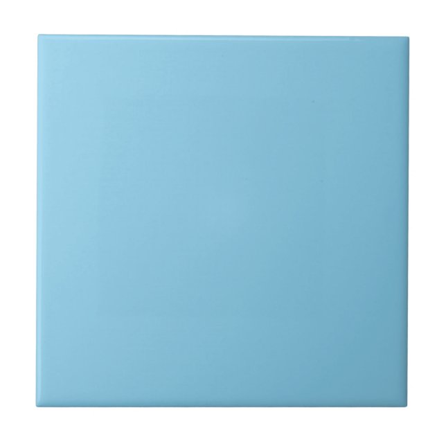 Sky Blue solid color Ceramic Tile (Front)