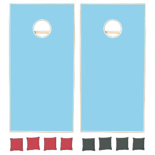 Sky Blue Solid Color Cornhole Set