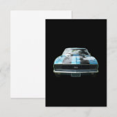 Sky blue SS Camaro with black stripes (Front/Back)