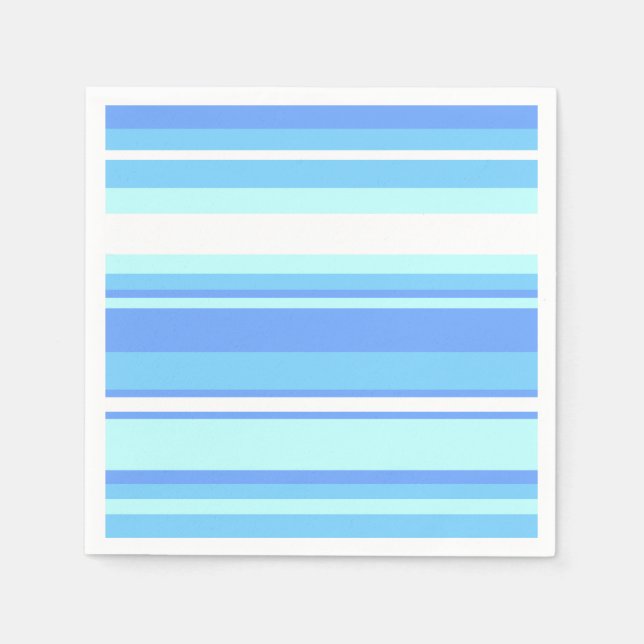 Sky blue stripes napkins (Front)
